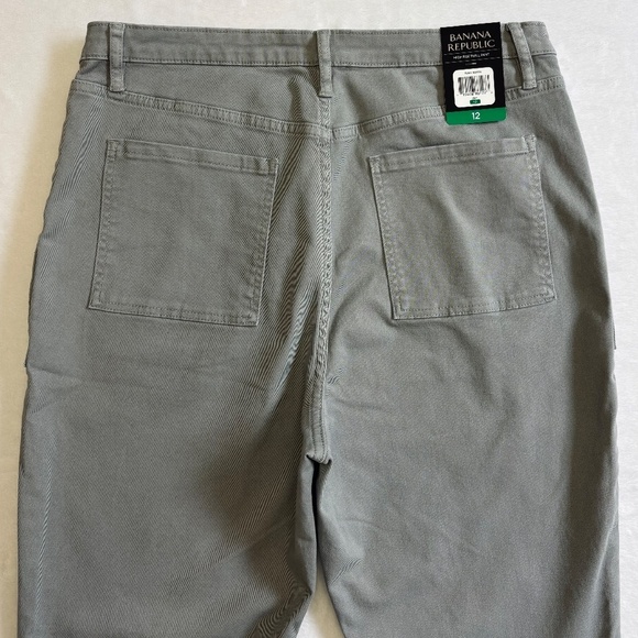 Banana Republic Ladies' High Rise Twill Pants, Light Gray, Size 12, NWT - Picture 10 of 16
